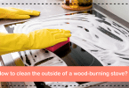 How to clean the outside of a wood-burning stove